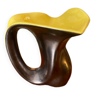 Elchinger style two-tone tulip vase