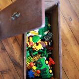 Wooden toy box with wrist