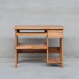 French Petite Wooden Mid-Century Desk