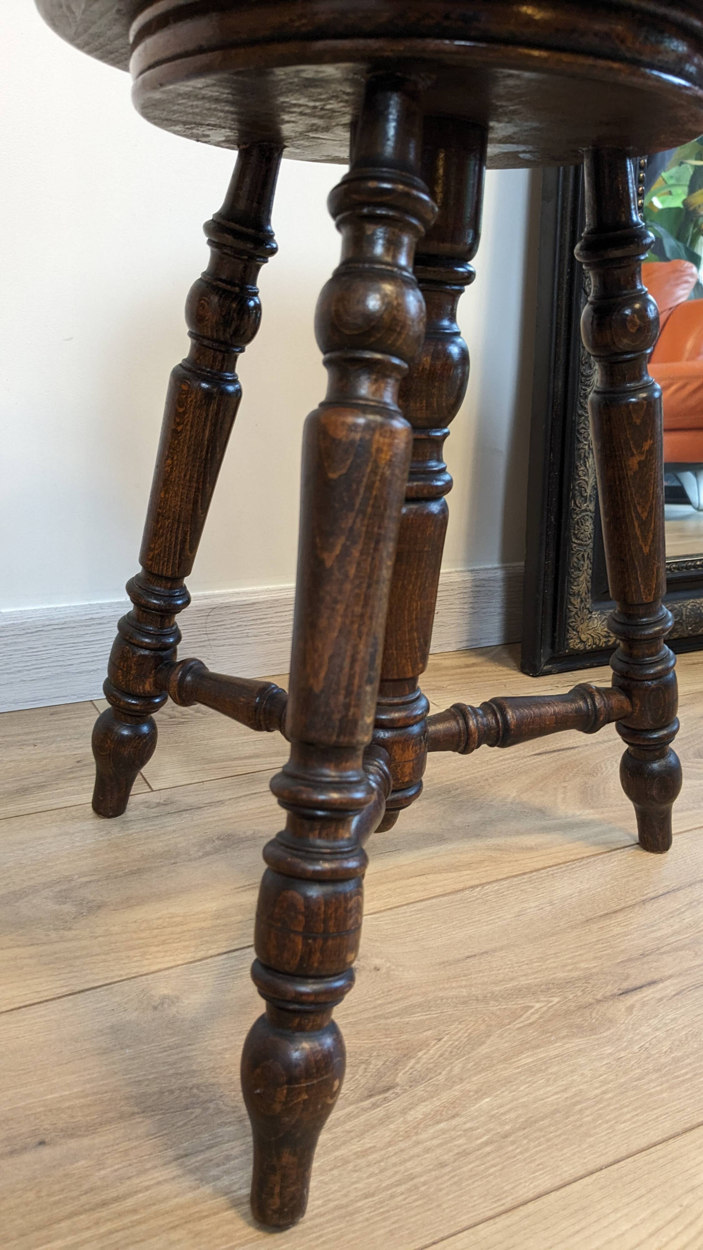 Tabouret de piano Napoléon III