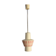 Opaline hanging lamp with patterns