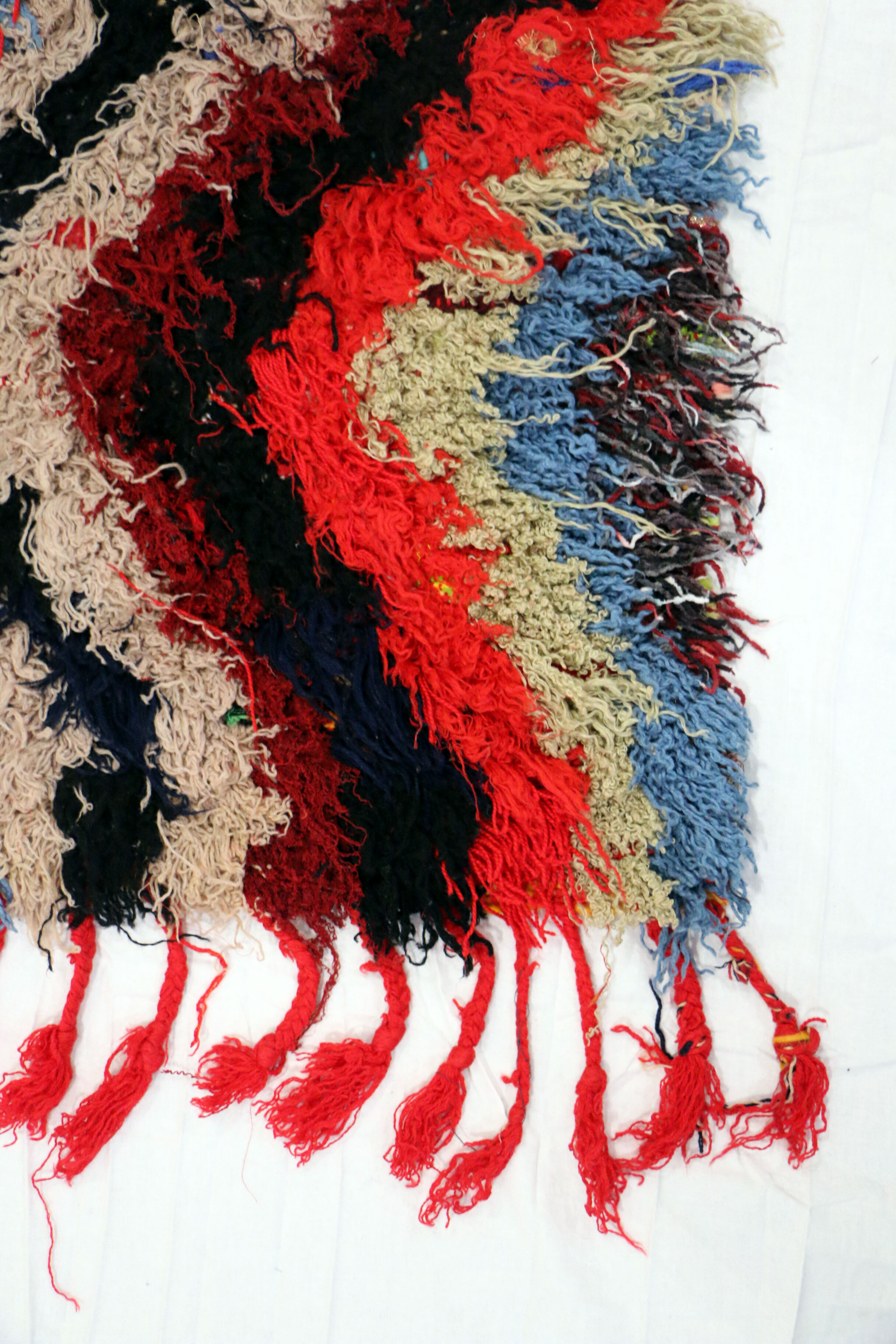 Rug in knots runner corridor Boucharouit - 90x230cm