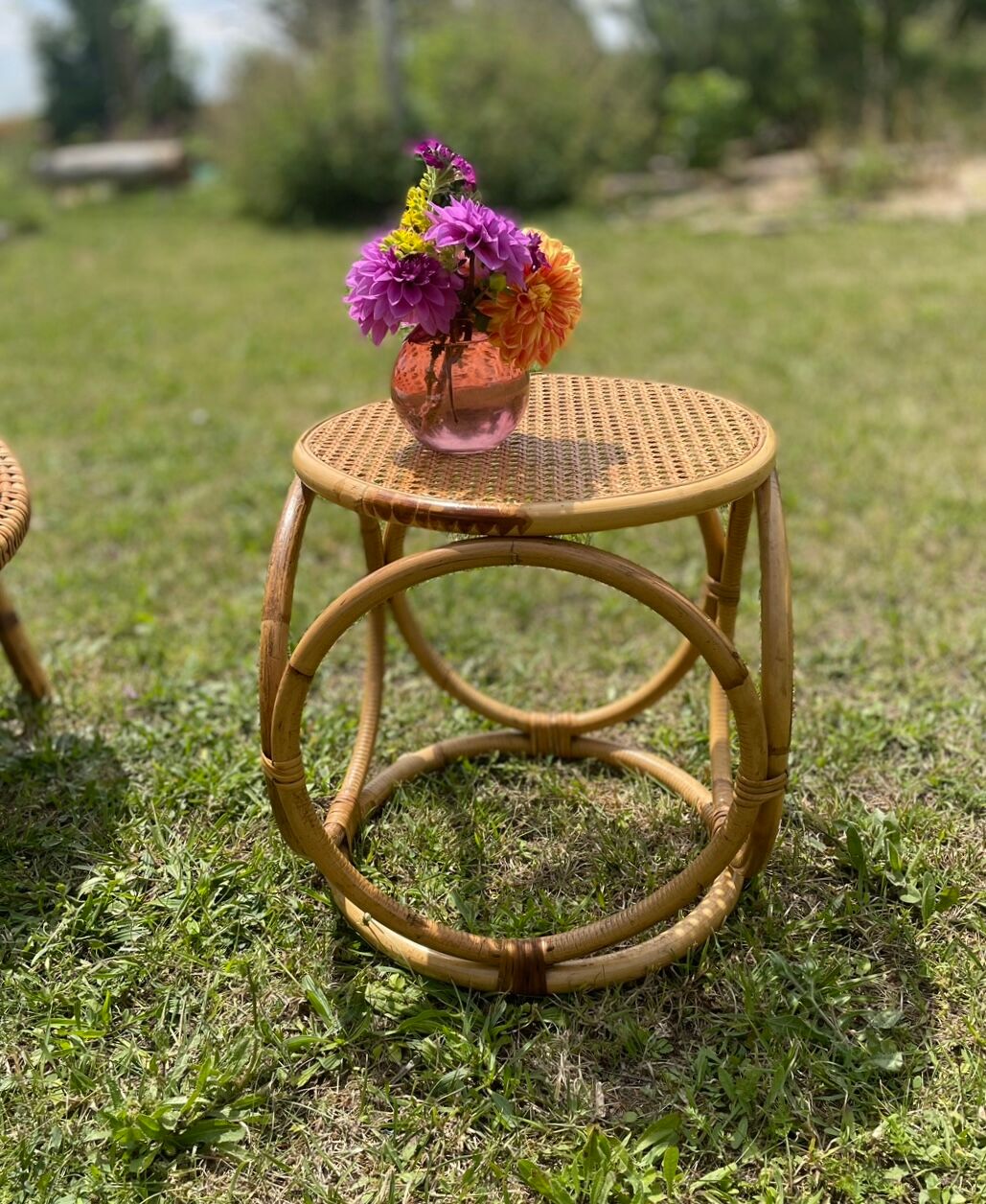 Restored garden furniture