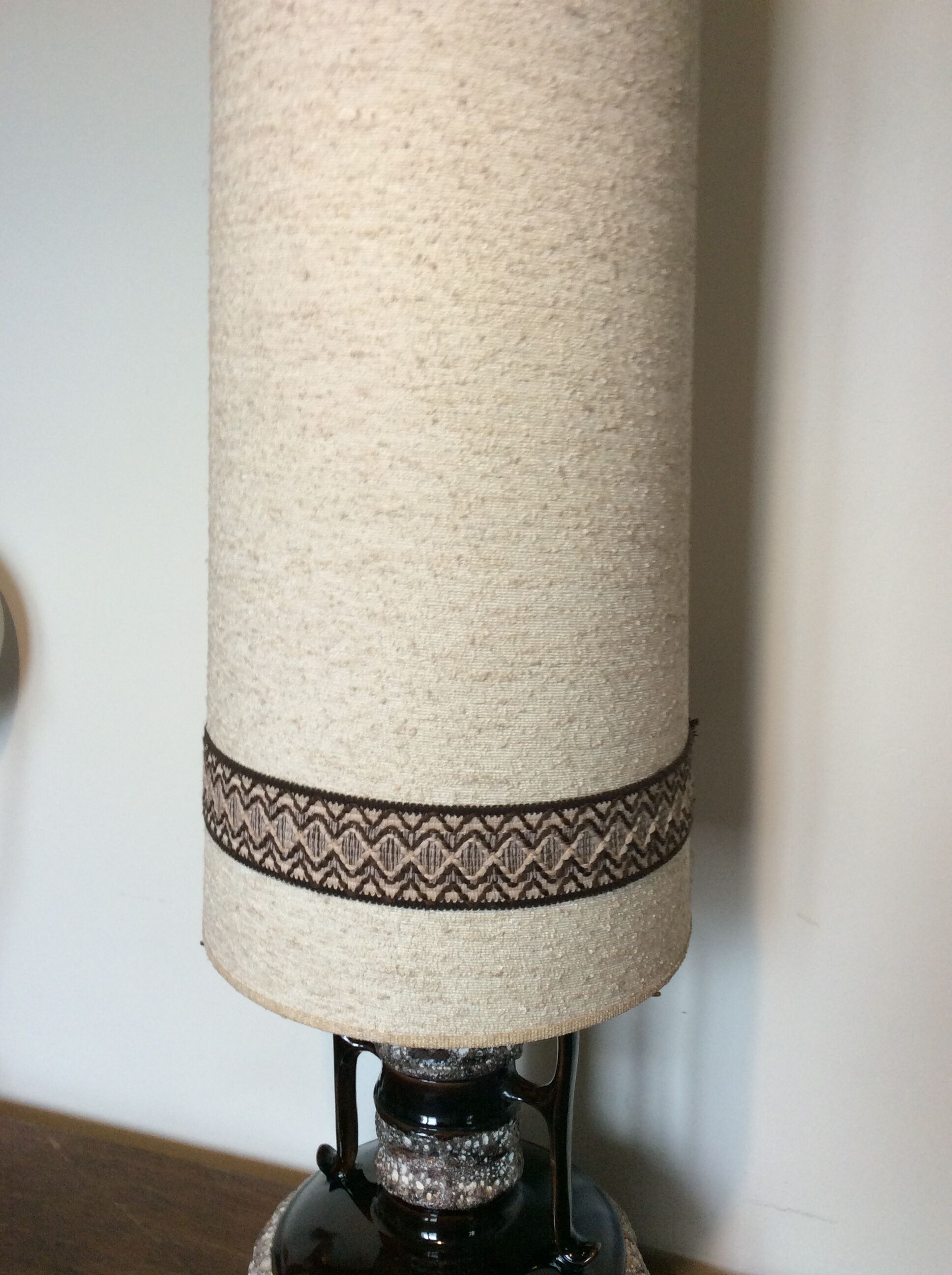 Floor lamp with its lampshade