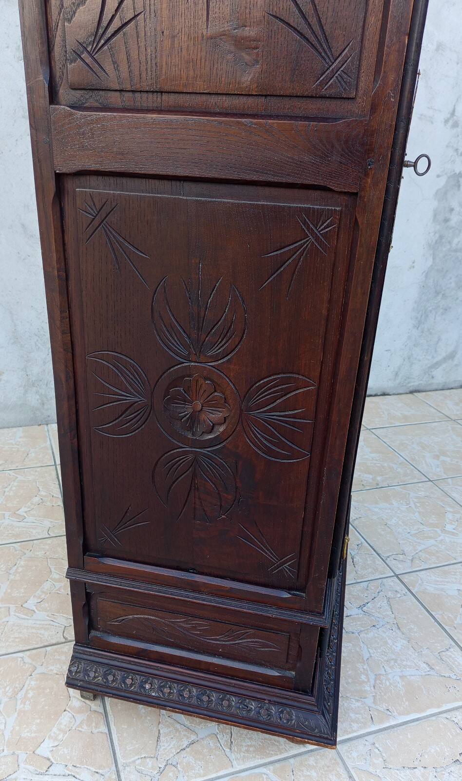 Breton style bonnetière wardrobe in natural wood