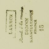 Set of 3 hollow plates "Larmor" Digoin Sarreguemines