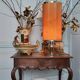 Lampe en verre fumé années 70