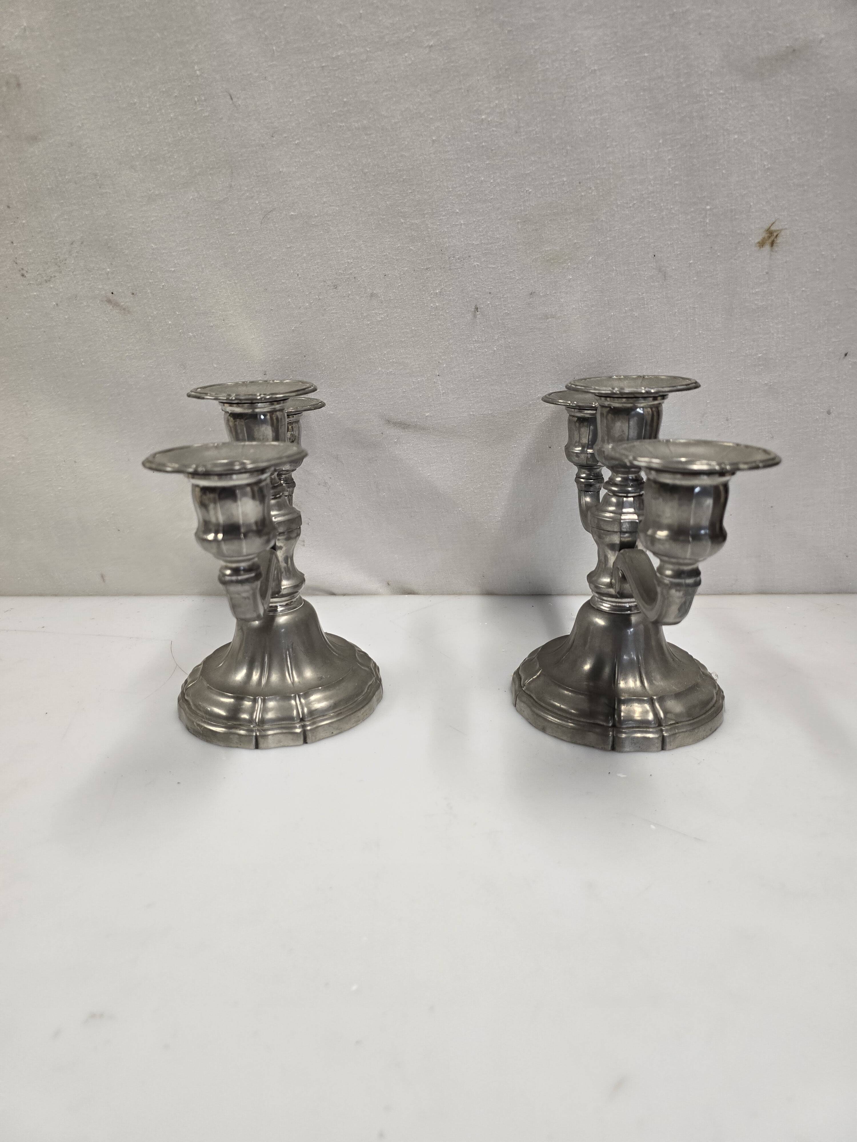 Pair of mid-20th century candlesticks