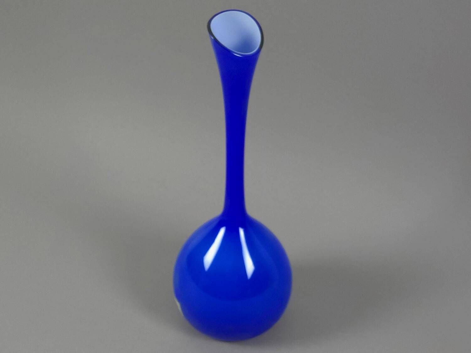 Vintage 1960s Swedish Sommerso Glass Vase By Lindshammar.