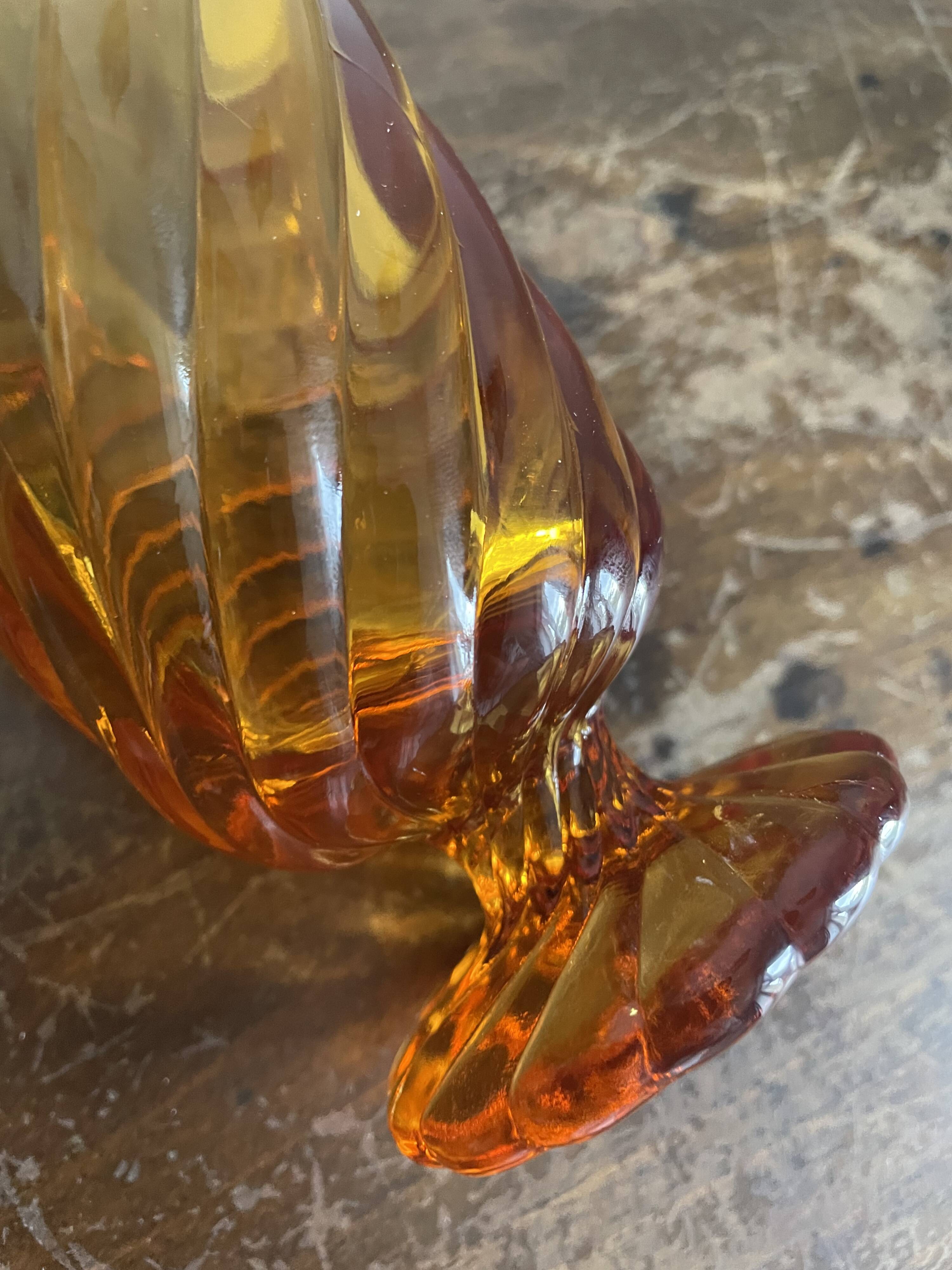 Baccarat amber glasses