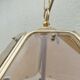 Vintage chandelier 70/80 gilded and smoked glass