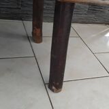 Vintage Brutalist Coffee Table in Solid Oak