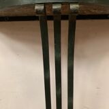 Art Deco console in wrought iron hammered XX century