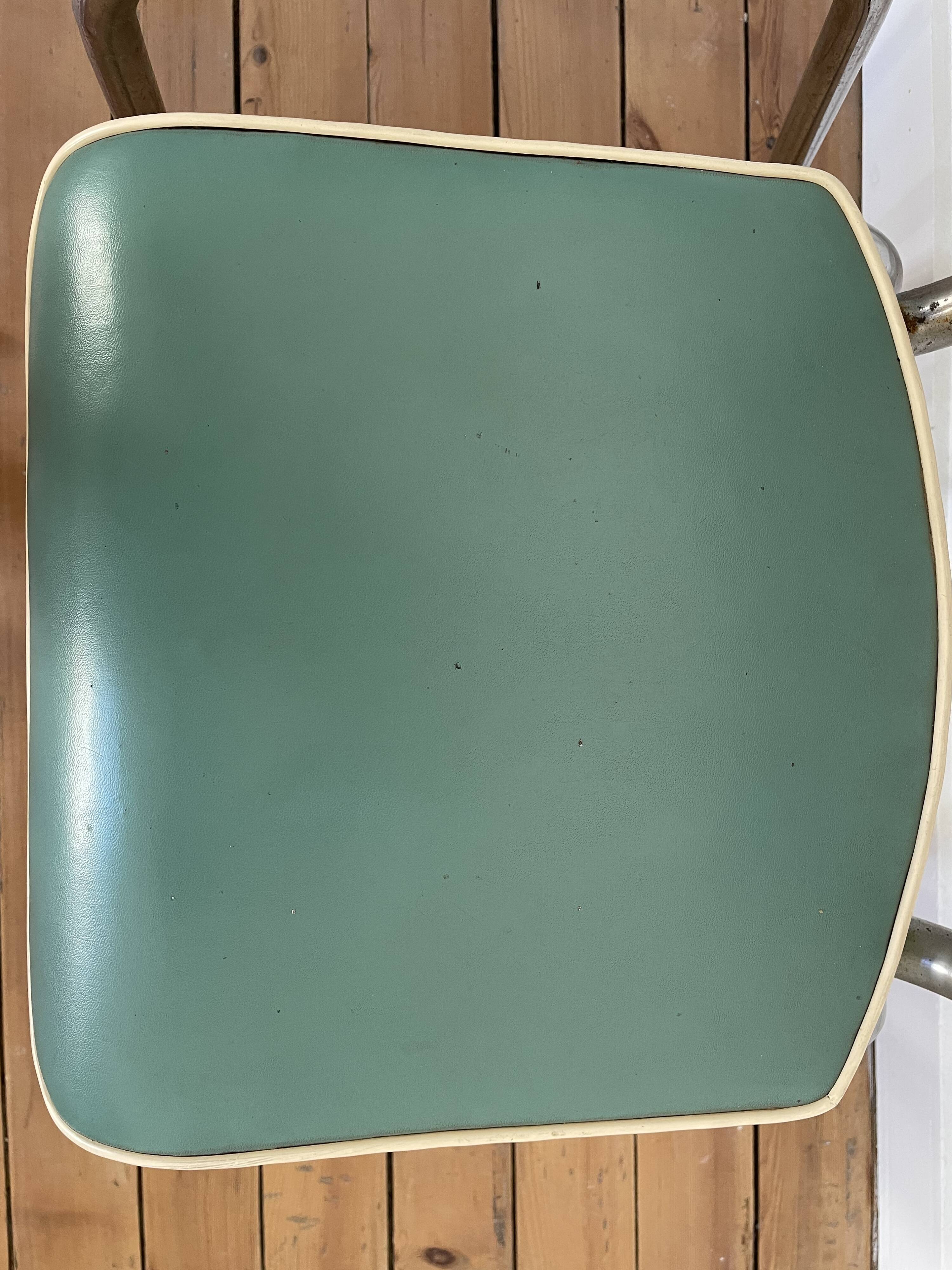 Set of 2 1950s bistro chairs