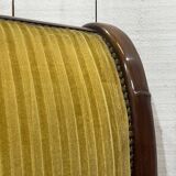 Lit Empire en acajou début XIXème à cols de cygnes et pieds griffes