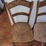 4 antique bistro chairs