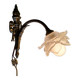 Art Nouveau wall light in bronze and glass paste - early 20th century