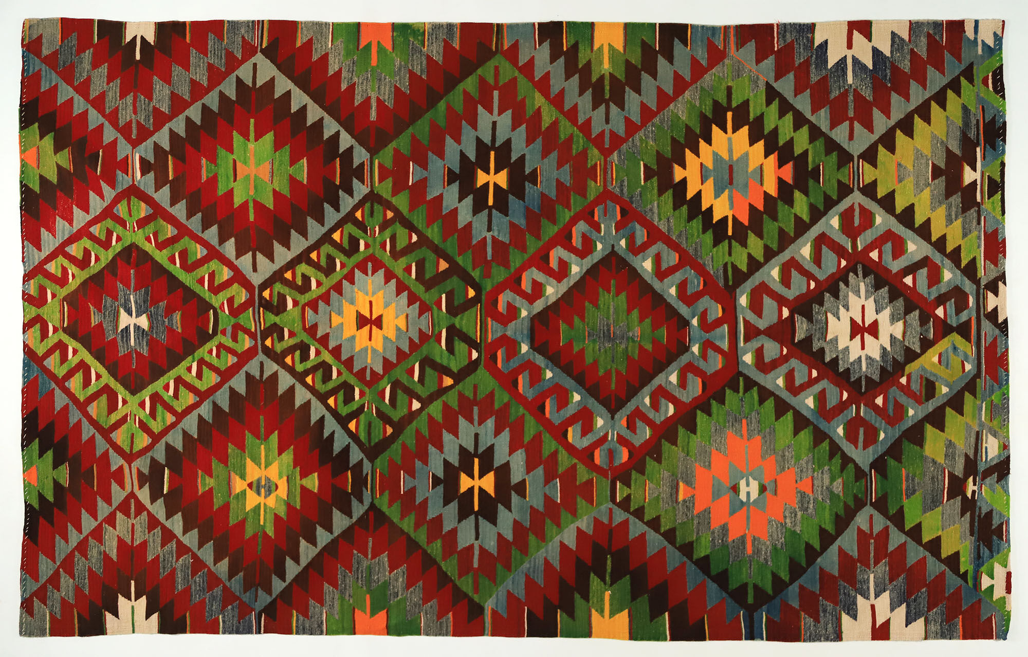 Anatolian handmade kilim rug 289 cm x 172 cm