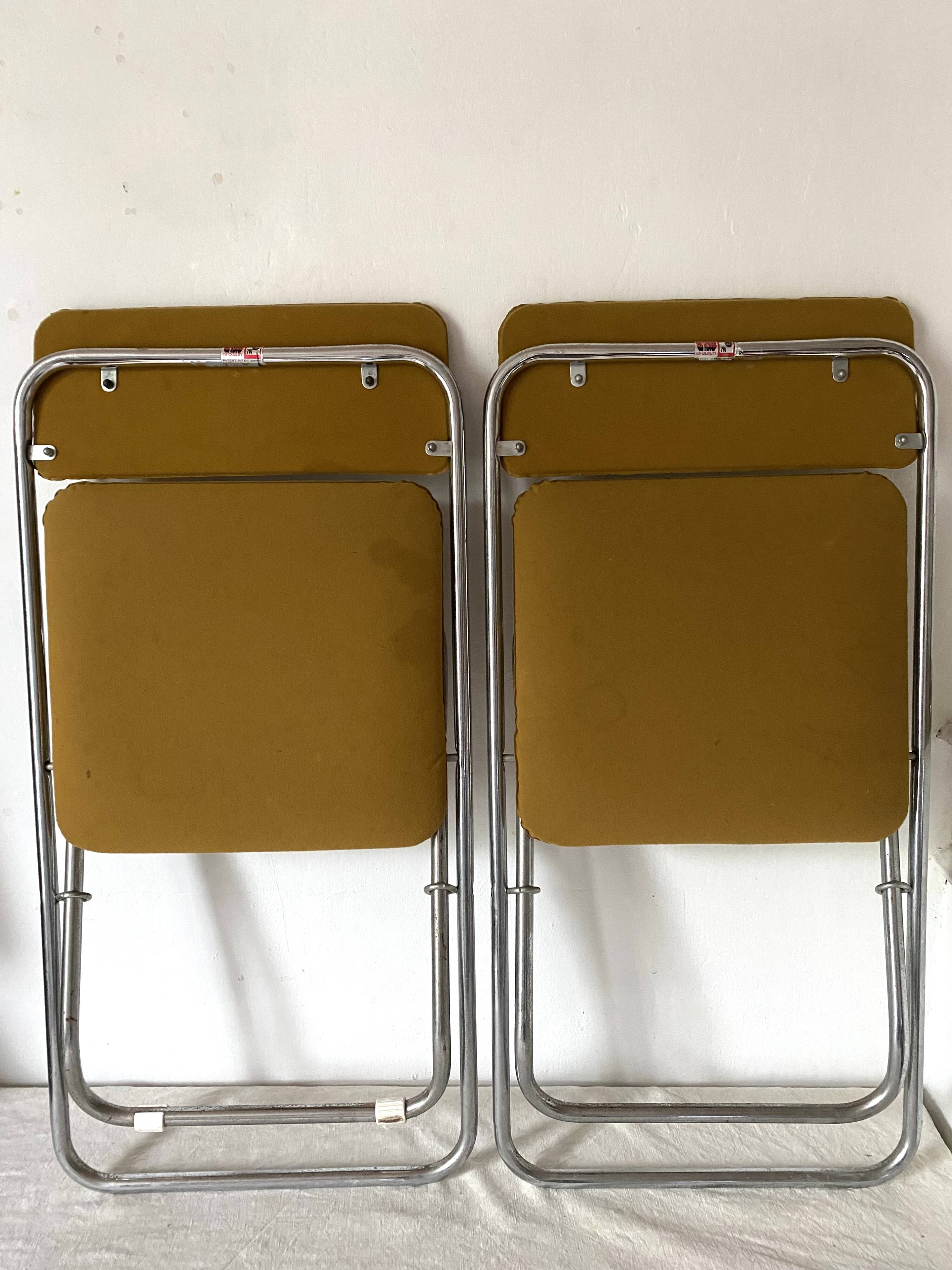 Framar vintage folding chairs; 70s