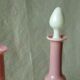 Antique opaline glass decanters, late 19th century