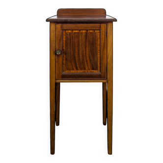 Mahogany bedside table from the early 20th century.