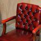 Vintage Gainsborough Chesterfield leather armchairs