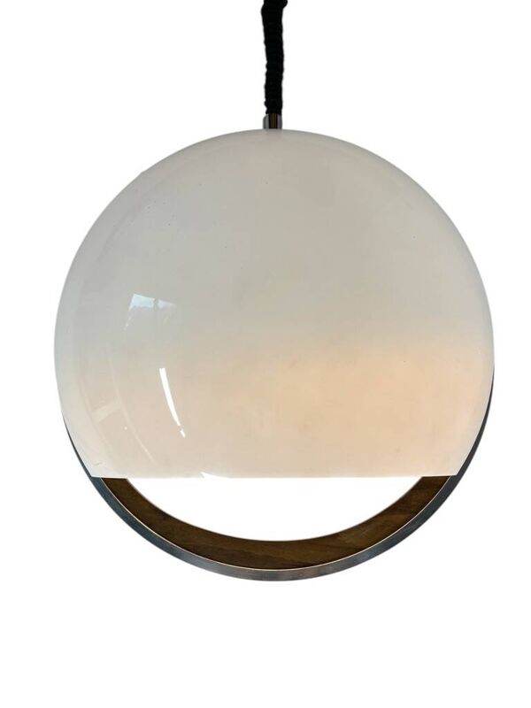 Suspension boule plexi 1970 space-age Allemagne