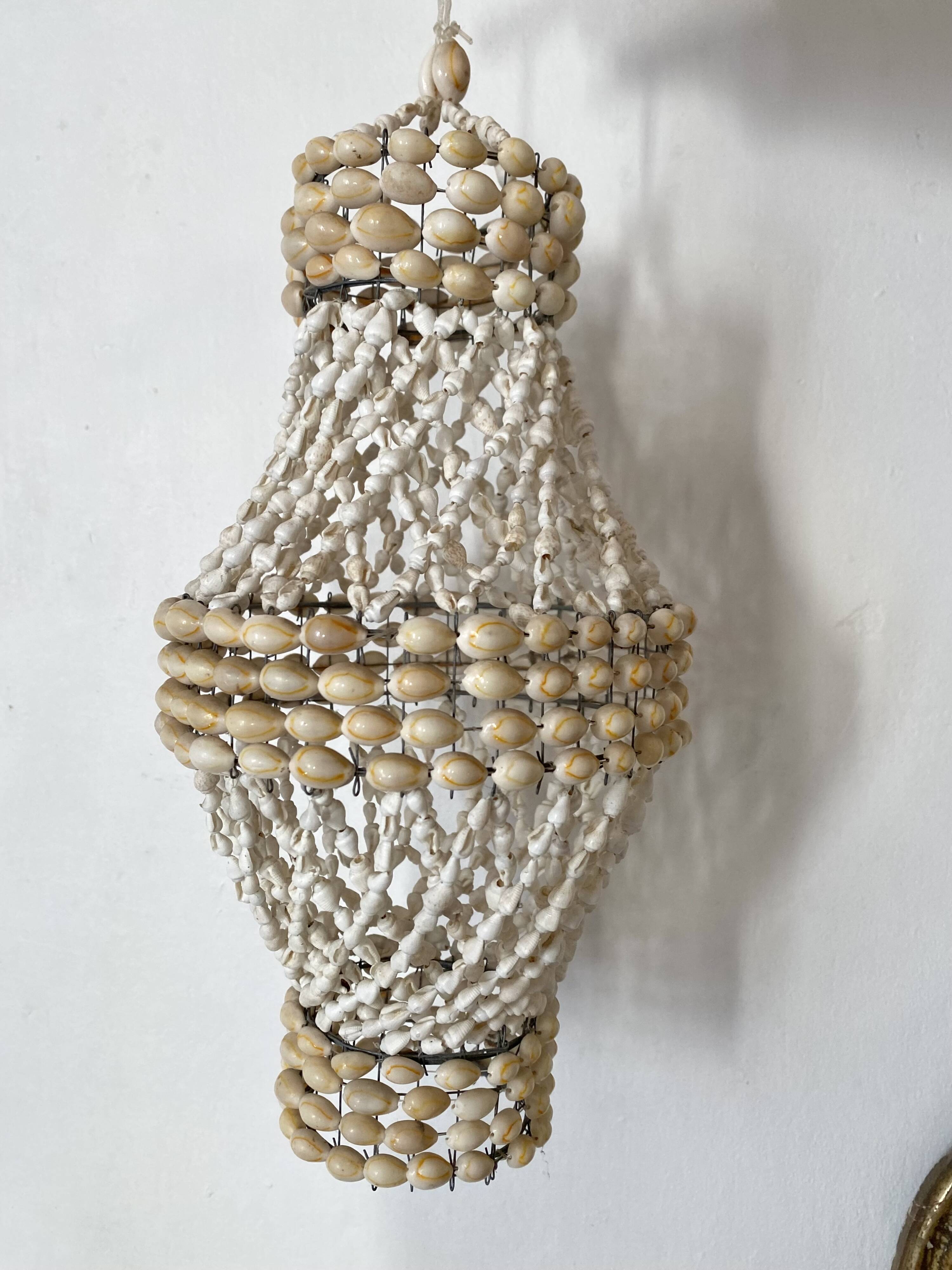 1960s-70s Seashell Pendant Light