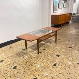 Table basse Gplan teck & verre