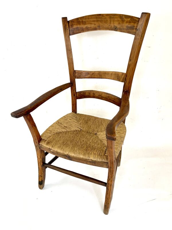 Fauteuil rustique de campagne du 18ème siècle