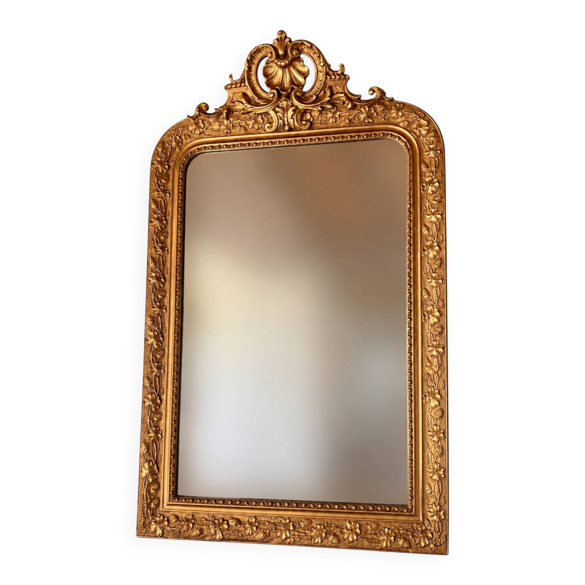 Louis Philippe style mirror with pediment