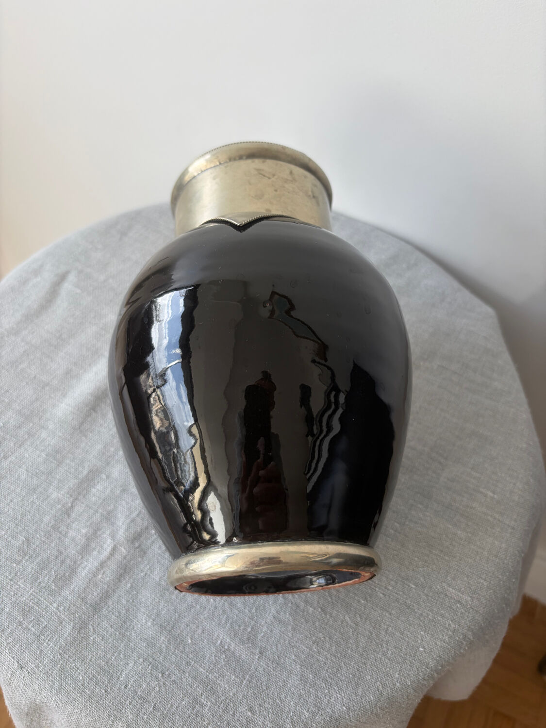 Vase céramique et métal