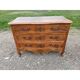19th century walnut chest of drawers with 3 drawers