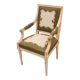 Louis xvi style upholstered armchair