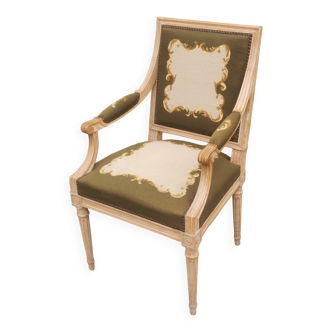 Fauteuil tapissier de style louis xvi