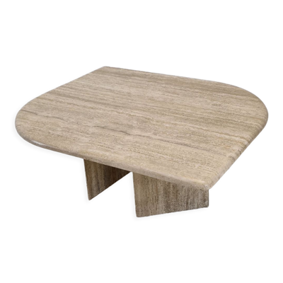 Italian travertine coffee table, 1980's