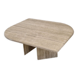 Italian travertine coffee table, 1980's
