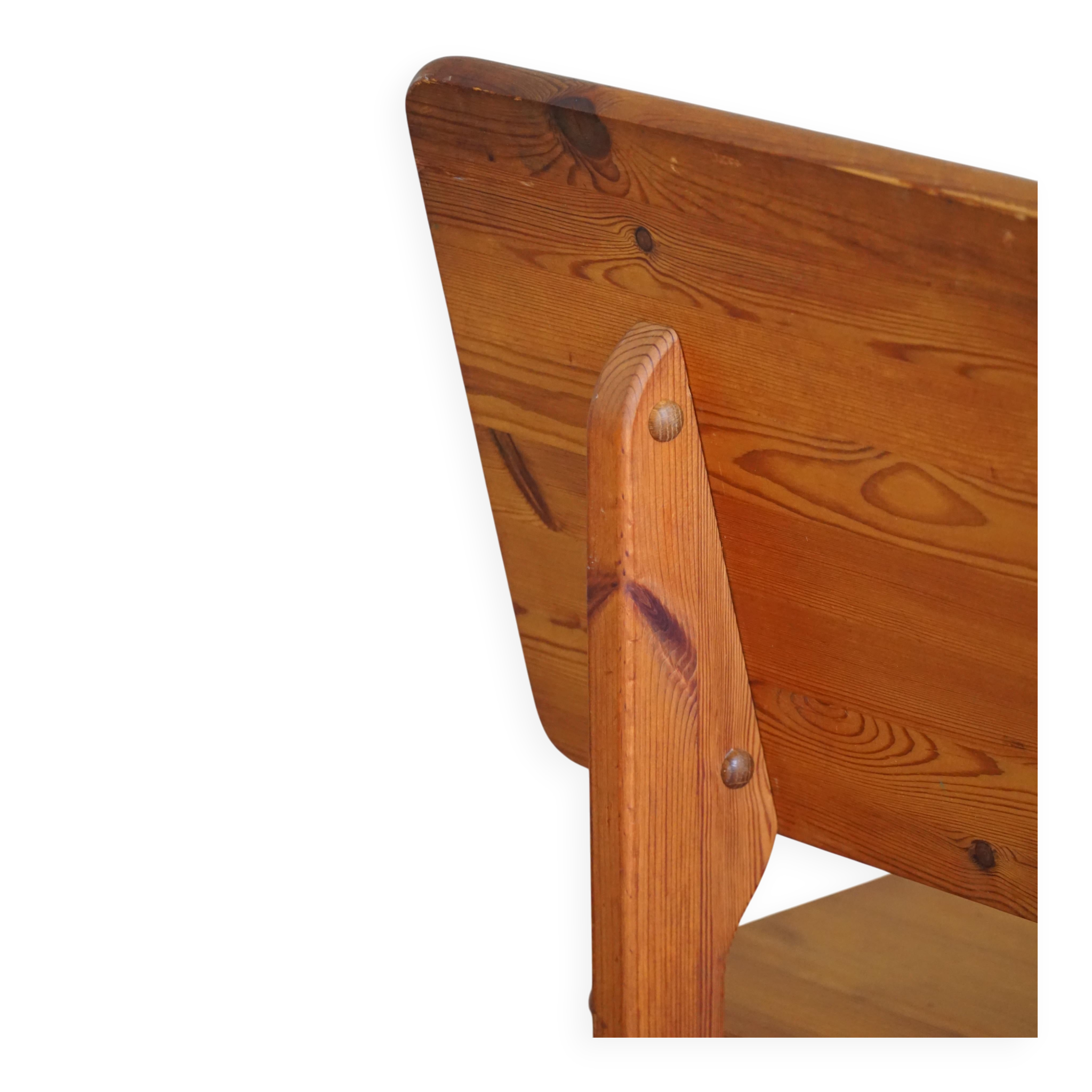 Modern Mid-Century Pine Bench, Made by a Swedish Cabinetmaker in the 1970s