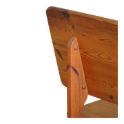 Modern Mid-Century Pine Bench, Made by a Swedish Cabinetmaker in the 1970s