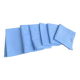 6 large vintage blue dyed damask cotton napkins