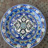 Handmade ceramic collector's plate, glazed with enamels, signed by Adiguzel Gini, Türkiye