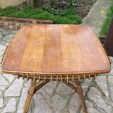 Vintage rattan coffee table