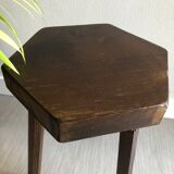 Tabouret tripode bois