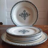 Earthenware service from Salins "Alhambra"