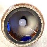 Large vintage ceramic lamp – cobalt blue decor – 1960s/70s