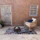 Colorful Boucherouite Moroccan rug - 89 x 202 cm