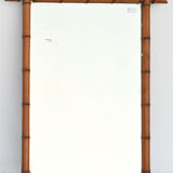 Bamboo mirror 95 x 70 cm