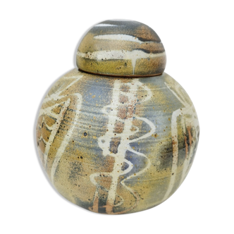 Vase pot covered ceramic ball, vintage