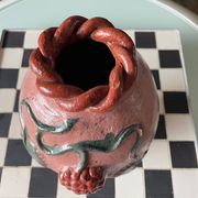 Vase vintage en céramique artisanale