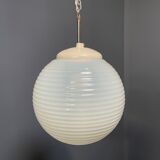 Mother of pearl opaline glass pendant lamps from the 1960s